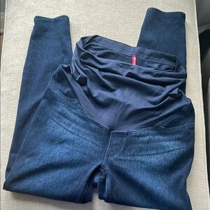 Spanx Dark Blue Maternity Jeans Size L